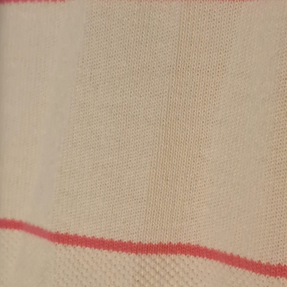 Talbots Cream and Pink Striped Utility Jacket Womens Size Medium #140 - Picture 5 of 9